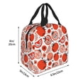 thumbnail image 2 of Yiaed Hand Drawn Tomatoes Print Insulated Lunch Bag Reusable Cute Tote Lunch Box, Leakproof Cooler Lunch Bags for Work Office Travel School Picnic, 2 of 5