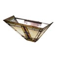 thumbnail image 7 of Meyda Tiffany - 144967 - Two Light Wall Sconce - Nevada - White Amber Green Blue, 7 of 7