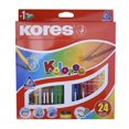 thumbnail image 1 of Lápices de Colores Kores Triangulares 24 pzas, 1 of 2
