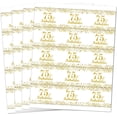 thumbnail image 4 of 75 & Fabulous Water Bottle Labels; Set of 20 Waterproof Water Bottle Wrappers; Gold and White. Happy Birthday Labels, 4 of 5