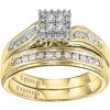 After All 1/4 Carat T.W. Certified Diamond 14kt Yellow Gold Bridal Set