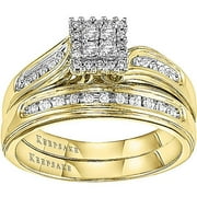 After All 1/4 Carat T.W. Certified Diamond 14kt Yellow Gold Bridal Set