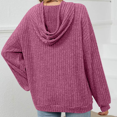 thumbnail image 2 of Aricy Hoodies Knit Sweatshirts for Women Loose Soft Fall Hoodies Long Sleeve Solid Color Pullover Winter Tops Outerwear Fall Clothing with Pockets, 2 of 6