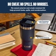 thumbnail image 4 of RTIC Essential 20 oz Leak-Resistant Lid Ceramic Lined Tumbler, Graphite, 4 of 8