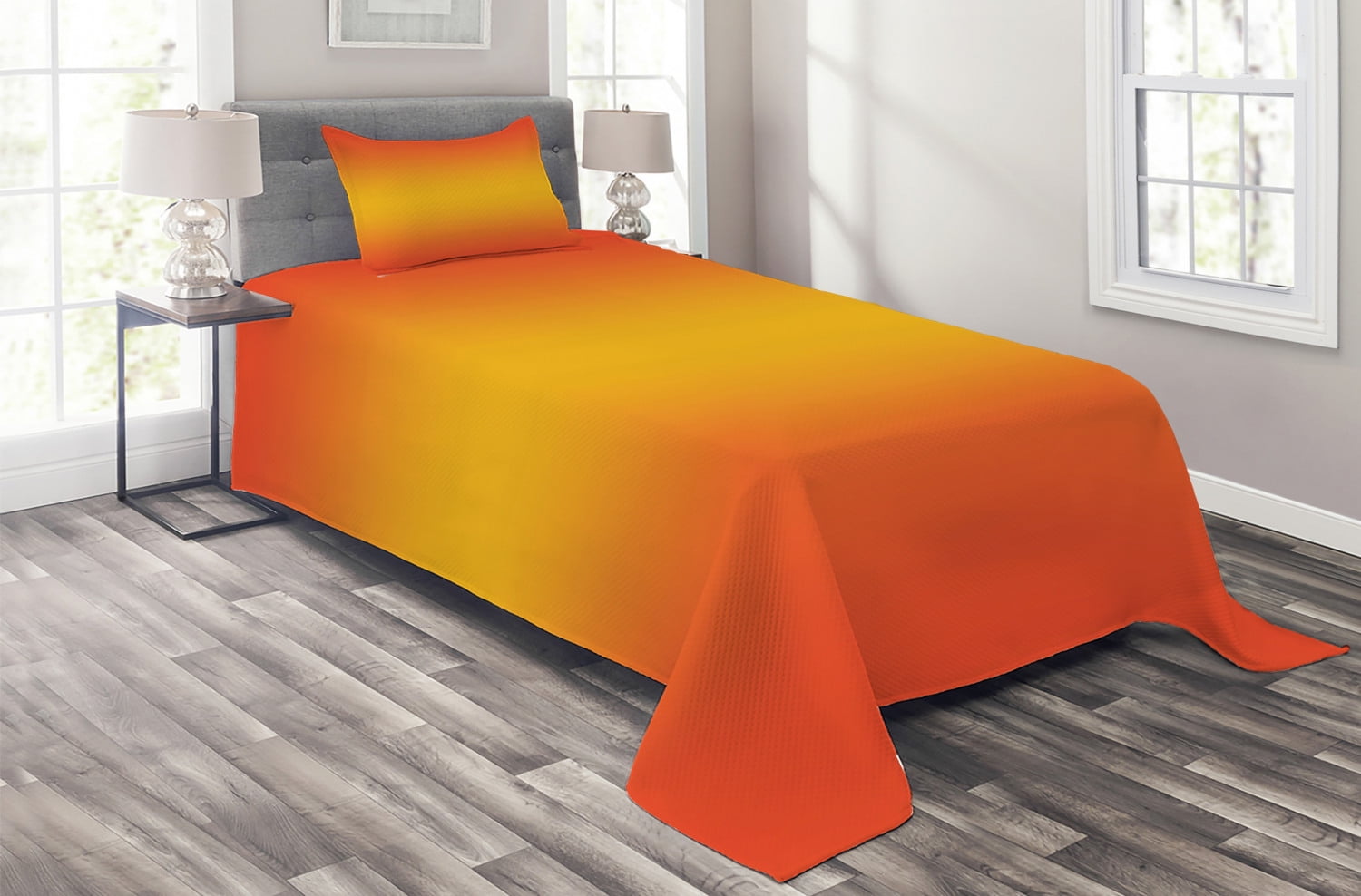 Ombre Coverlet Set Twin Size, Tropical 