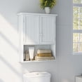 thumbnail image 3 of ZYPPP 28" H x 23.5" W Wall Mount Medicine Cabinets with Adjustable Shelf and 2-Door for Bathroom Laundry Living Room-White, 3 of 9