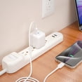 thumbnail image 6 of onn USB-C to USB-C Charging Cable 6ft Fast Charging USB-IF Certified White, 6 of 8