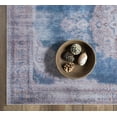 thumbnail image 6 of GLN Rugs Akhira Indoor, Machine Washable Area Rug 2'6"x7' Turkish Cream/Navy, 6 of 8