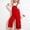 Red, variant on Tween Jumpsuit Spaghetti Strap Loose Romper Pants with Pockets Girls Fashion 13-14 Years