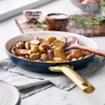 thumbnail image 3 of GreenPan Reserve Ceramic Nonstick 8", 10" and 12" Frypan Set | Twilight with Gold-Tone Handles, 3 of 9