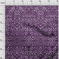 thumbnail image 2 of oneOone Cotton Jersey Purple Fabric Abstract Block Sewing Material Print Fabric By The Yard 58 Inch Wide, 2 of 4