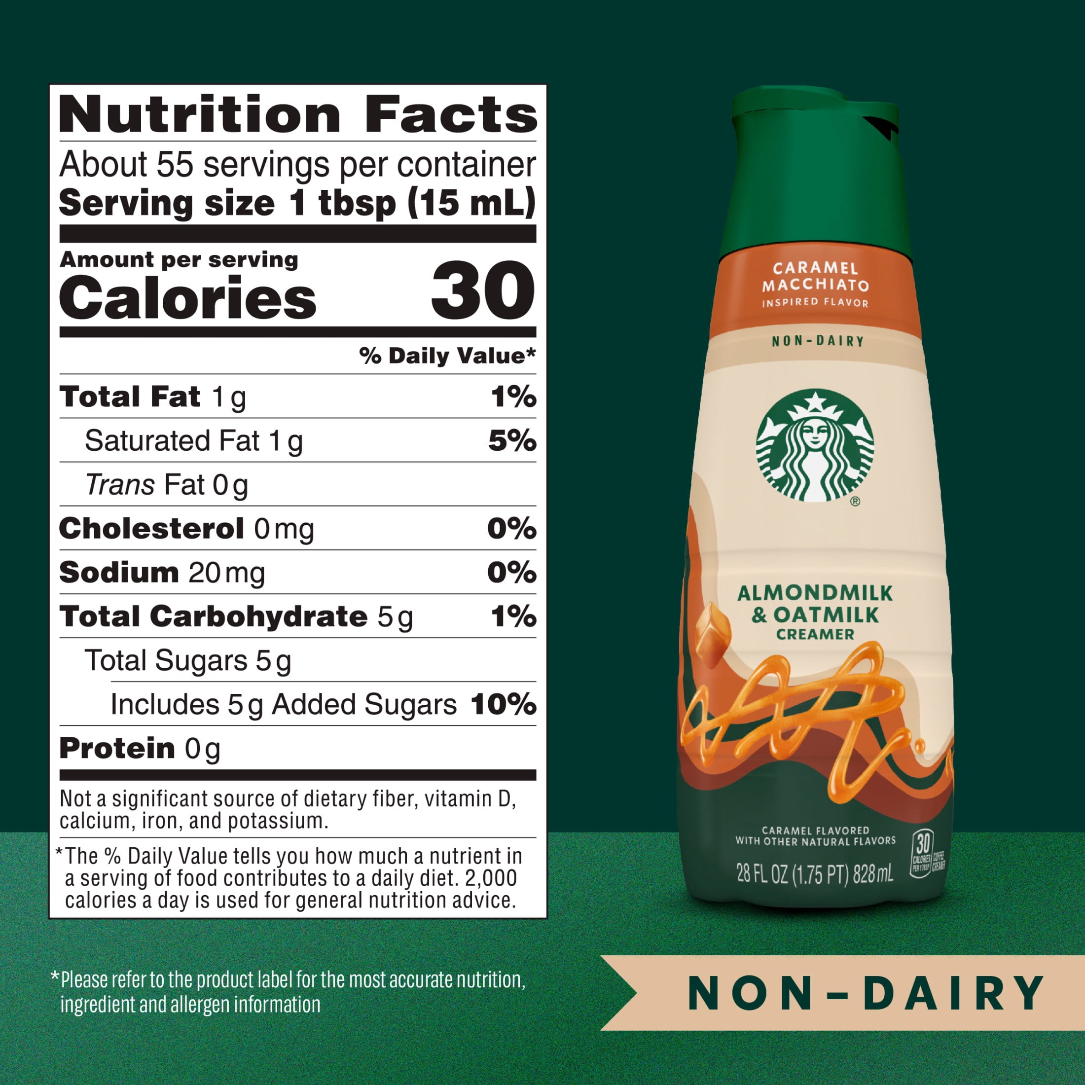 Starbucks Caramel Macchiato Non-Dairy Creamer, 28 fl. oz. Bottle 28 fl oz