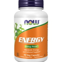 NOW Supplements, Energy Dietary Supplement (lncludes B Vitamins, Green tea, Panax Ginseng and Rhodiola), 90 Capsules