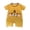 a42-Yellow, variant on KPOPLK Baby Boys Romper Jumpsuits Pajama Short Sleeve Cute Print Clothes PJM Sleepwear Sets for 0-24M Size 6-9 Months,AG
