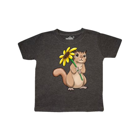 

Inktastic Cute Chipmunk with Sunflower Gift Toddler Boy or Toddler Girl T-Shirt