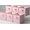 Pink, variant on 6-Pack Purple Gradient 13 Inch Cube Storage Bins, Fabric Storage Cubes Organizer for Closet, Shelves, Fabric Storage Bins