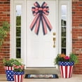 thumbnail image 4 of Meiiso Five Pointed Star Bow for Gift Wrapping, Large Patriotic Wreath Bows for Front Door American Flag Bows for Memorial Day, 4 of 9