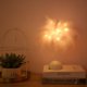 thumbnail image 4 of Lámpara de ambiente romántico de plumas nórdicas moderna ligera decoración de cabecera rosa, 4 of 8