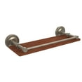 thumbnail image 2 of Prestige Regal Collection Solid IPE Ironwood Shelf with Gallery Rail - Polished Nickel / 16 Inch, 2 of 5