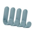 thumbnail image 3 of Injueey Colgador de almacenamiento Gancho de plástico ABS Colgador de toallas autoadhesivo para baño de cocina, verde, 4 piezas Almacenamiento y organización del hogar Verde, 3 of 6