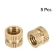 thumbnail image 3 of Tuercas de inserción estriadas, M8 x 8mm(L) x 10mm(OD) Kit de assortimento de latón de rosca hembra 5 piezas, 3 of 3