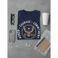 thumbnail image 3 of US Navy Mens Graphic Tee Navy - Honor, Courage, Commitment 100% Cotton Classic Fit, 3 of 4