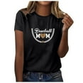 thumbnail image 1 of Birdeem T-Shirt Décontracté pour Femmes Imprimé Col Rond Manches Courtes Chandail Blouse Tops, 1 of 4