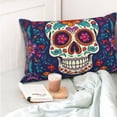 thumbnail image 4 of Yiaed Dead Day Party Print Brushed Microfiber Envelope Pillowcases, Standard,Envelope Closure Pillow Cases(No pillow core)-20"x30", 4 of 6