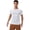 White, variant on Active Men's Performance Crew Neck Athletic T-Shirt with Subtle Hex Pattern and Moisture-Wicking Fabric - Medium, Gray
