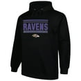 thumbnail image 2 of Men's Fanatics Black Baltimore Ravens Big & Tall Pop Pullover Hoodie, 2 of 3