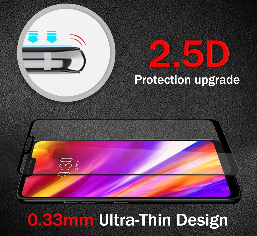 G710 Crack Saver for LG G7 ThinQ Phone G7 Plus LG G7 ThinQ Tempered Glass 2X Nakedcellphone 9H Hard Clear Screen Protector Guard G7+ Twin Pack