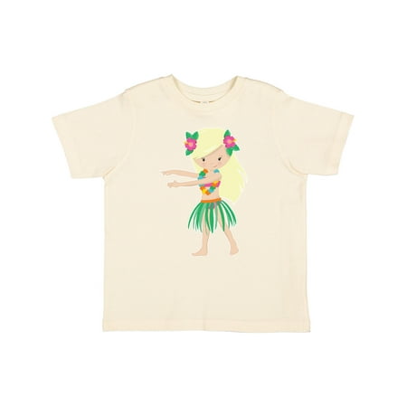 

Inktastic Blonde Hula Girl Gift Toddler Toddler Girl T-Shirt