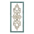 thumbnail image 1 of Stratton Home Decor SHD0121 Scroll Panel Wood Frame Rustic Wall Art, Teal/Silver, 1 of 2