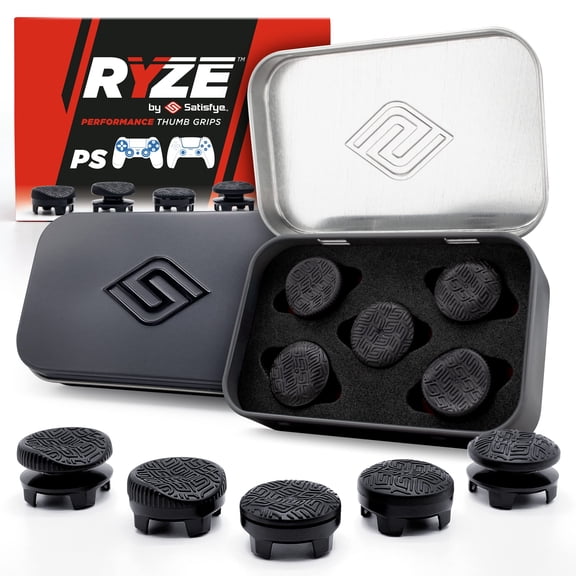 Almohadillas para pulgares Gaming Satisfye Ryze, 5 grips para sticks PS4, PS5 y Switch