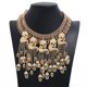 thumbnail image 5 of Guardurnaity Collar clavícula calavera grande esqueleto Punk Collar cadenas cortas joyería exagerada calavera accesorio señora fiesta Ropa, zapatos y accesorios Miscelánea Oro Guardurnaity AP014931-01, 5 of 6