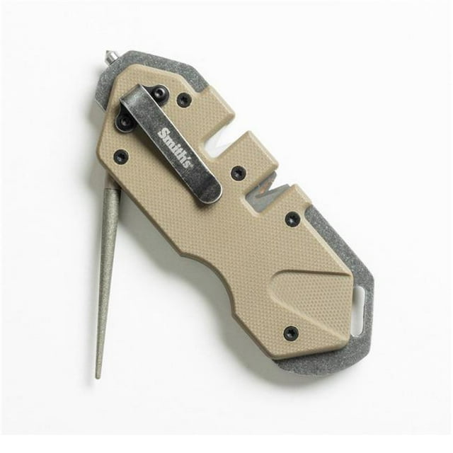Smiths 50983 Smiths PP1 Tactical Mini Sharpener - Desert Tan