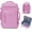 Pink, variant on 17" Small Travel Backpack, United Airlines Personal Item Bag 17x10x9 with 16 Pockets, Water Resistant Rucksacks Fit 15.6" Laptop, AirTag Pocket, Lightweight Casual Daypack, 25L, Blue Green