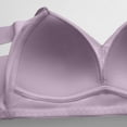 thumbnail image 4 of LLYWEY Push up Bralette Daisy Bras Older Women Ladies T-Shirt Bra Style-1371 Women Lightly Lined Bra Feature Adult Female Push up Sports Bras Purples 36B, 4 of 5
