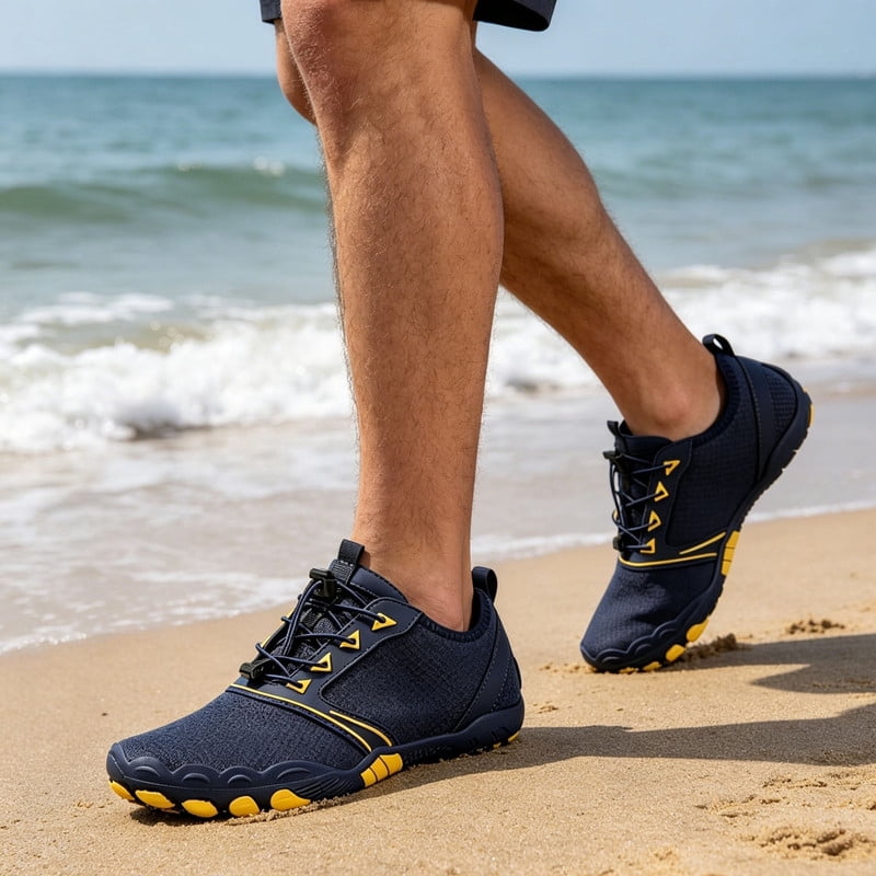 BERANMEY Casual Hike Barefoot Shoes for Women & Men Breathable Non-Slip Athletic Footwear Wide Toe Water Shoes for Hiking Non-Slip Shoes for Unisex Grounded Comfort wear