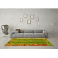 thumbnail image 3 of Ahgly Company Indoor Square Abstract Yellow Modern Area Rugs, 6' Square, 3 of 4
