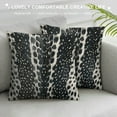 thumbnail image 3 of Chilfamy Antelope Pillow Covers, Square Fawn Animal Black Gray Beige Antelope Print Modern Accent Throw Pillow Covers Cushion Case Sham for Couch Bed Home Sofa Decorative  White, 3 of 5