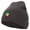 Dk Grey, variant on Rasta Africa Map Embroidered 8 Inch Knitted Short Beanie - Red OSFM
