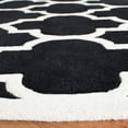 thumbnail image 3 of SAFAVIEH Chatham Gavin Geometric Wool Area Rug, Black/Ivory, 7' x 7' Round, 3 of 7