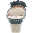 thumbnail image 4 of Gc Shoes Women's Sydney Rosette Slide Wedge Sandals, 4 of 7