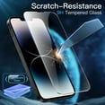 thumbnail image 5 of JETech 3 in 1 Magnetic Case for iPhone 14 Pro Max 6.7-Inch with 2 Pack Tempered Glass Screen Protectors, Compatible with MagSafe, Translucent Matte Back Shockproof Phone Cover (Black), 5 of 7