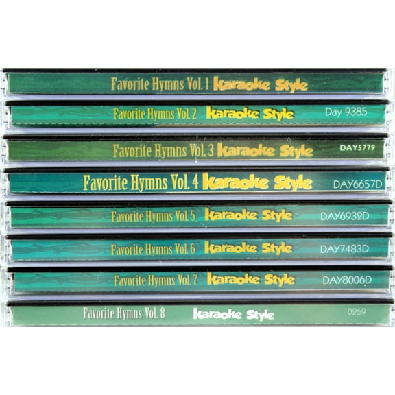 Favorite Hymns Karaoke Volumes 1-8 CD Set