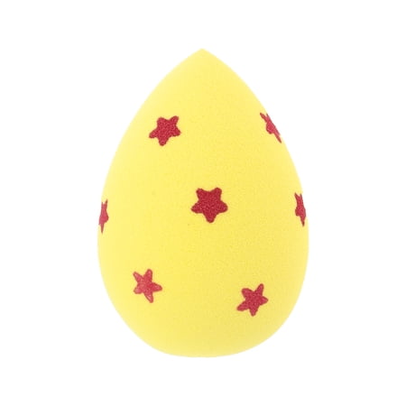 Unique Bargains 1 Pc Star Face Makeup Sponge for Bedrooms Makeup Needs Yellow