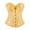 Gold, variant on Kaemgyyd Medieval Corset Tops for Women Floral Back Lace up Renaissance Corset Going out Party Club Night out Shapewear