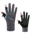 thumbnail image 2 of Lilgiuy Winter Gloves for Men Touch-Screen Windproof Warm Anti-Slip Cold Weather Mittens for Skiing Driving Mountaineering, 2 of 5