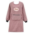 thumbnail image 2 of Clearance Apron Sleeve under $6 Women Long Sleeve Aprons Oil Proof Cotton Home Kitchen Cooking Clean Apron Pocket, 2 of 3